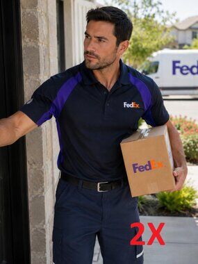 FedEx Stan Herman VF Imagewear Cargo Work Shorts Mens 36 Navy Reflective Pair